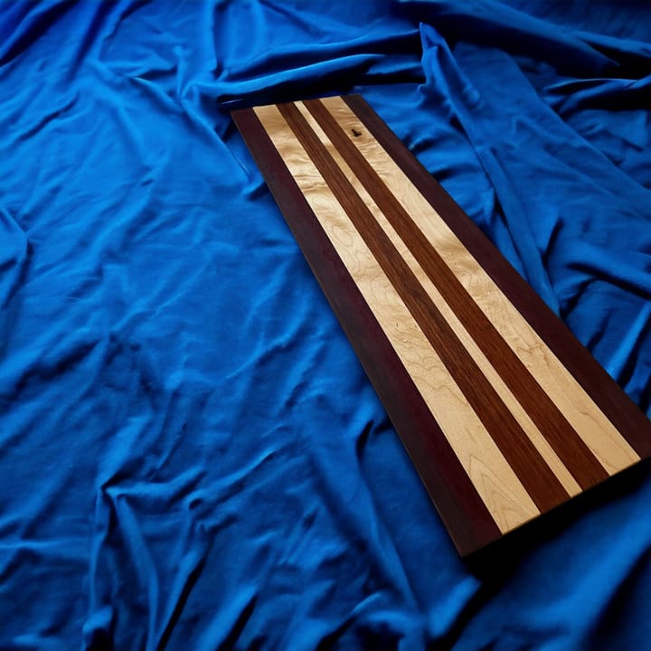 Table runner in Walnut, Maple and Padauk